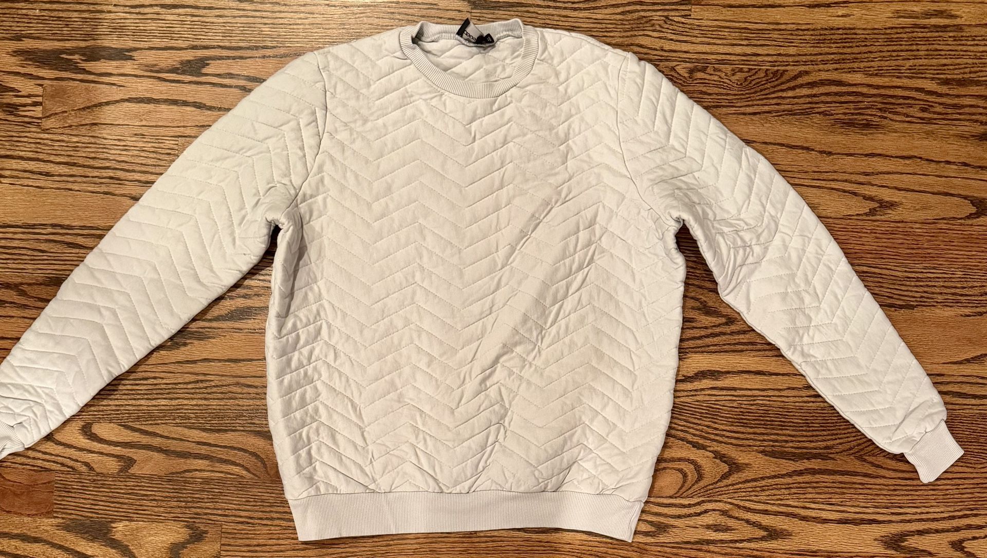 Asos quilted textured crewneck sweatshirt
