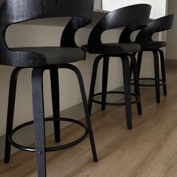 Kitchen Island Counter Bar Stools Set Of 3