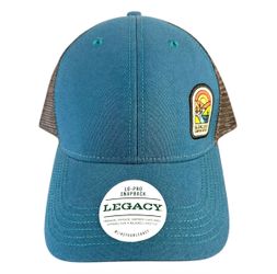 Legacy Glenwood Canyon Resort Trucker Hat Blue Gray Mesh Lo Pro Snapback Cap