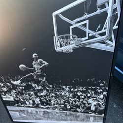 Ikonick - Frozen In Time- Jordan 30 X 40  Black Frame