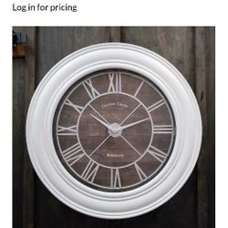 Chateau Grand Bordeaux Clock Rnd