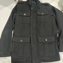 Men’s Black Structure Coat