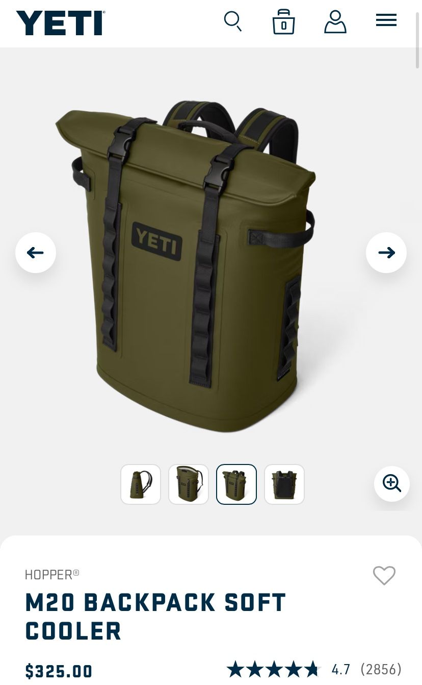 Yeti Olive Green Backpack Cooler