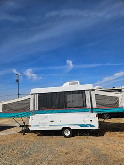 Coleman pop up tent trailer