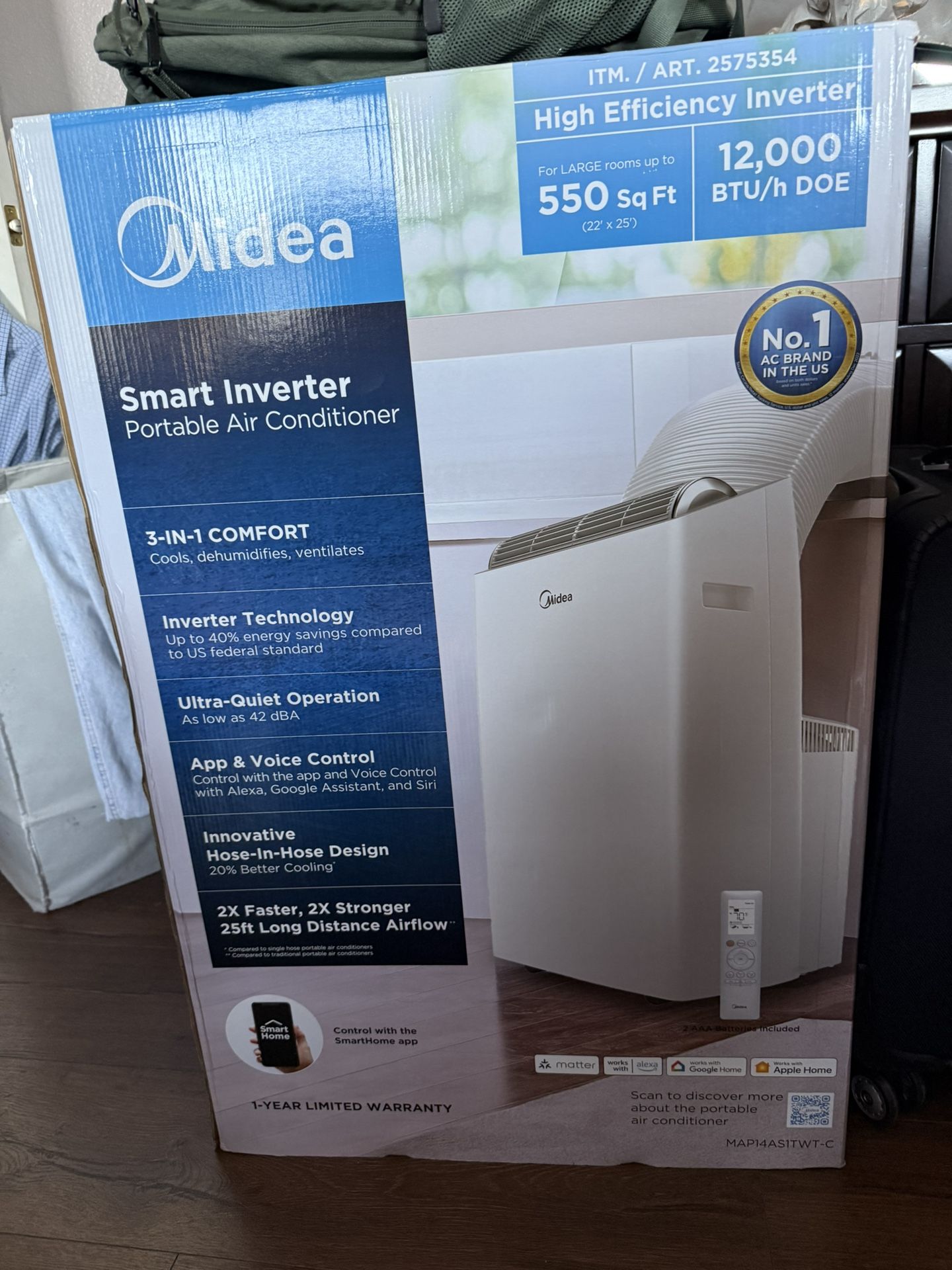 Midea 12,000 BTU Portable Air Conditioner
