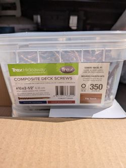 Trex Hideaway Composite Deck Screws