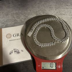 Moissanite Chain 12mm 22in (His Or Hers)