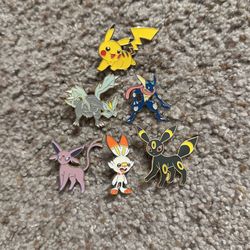 Pokémon Pins (6 pieces)