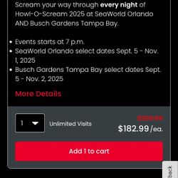 SeaWorld  Halloween  Tickets