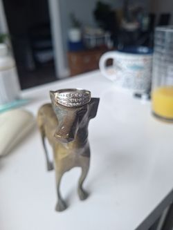 Gold band with diamonds 9*