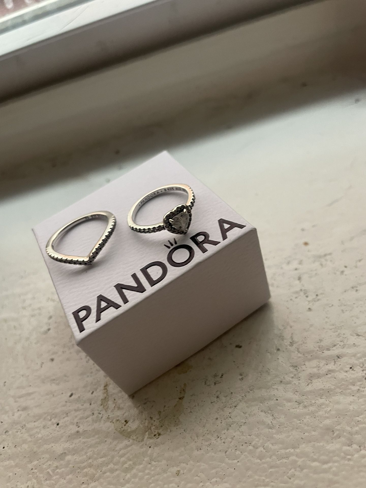 Pandora Ring With Band Size 6 