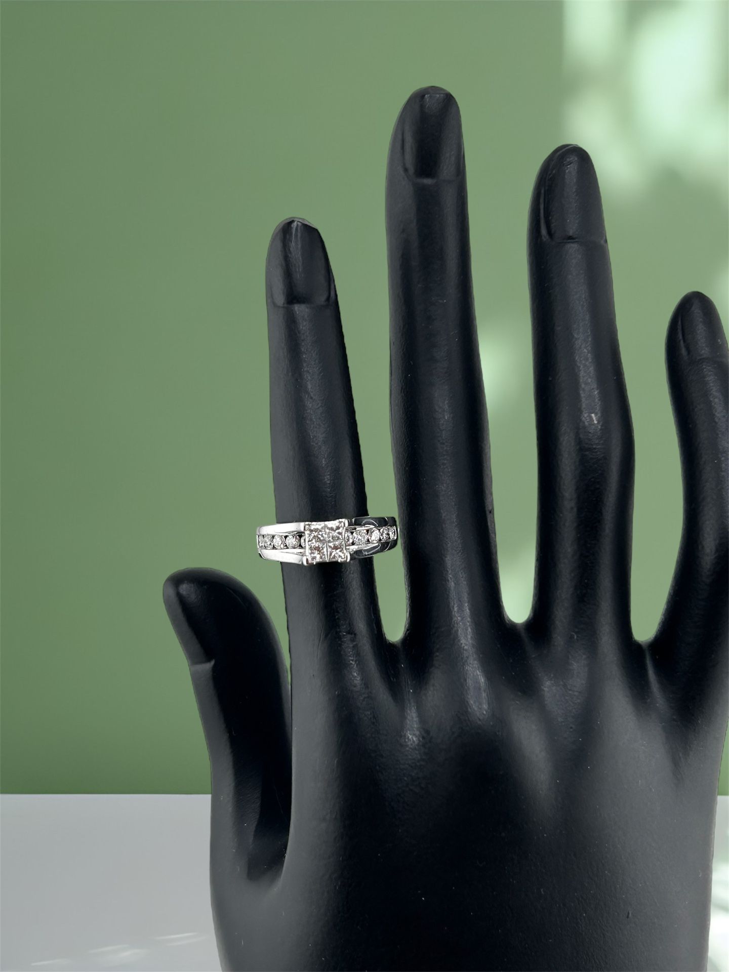 14k White Gold Ring In Gold