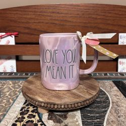 Rae Dunn Love You, Mean It Mug