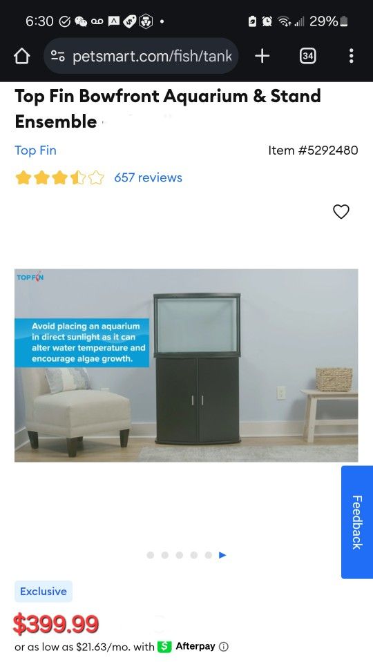 25 Gallon Aquarium and Stand Cabinet