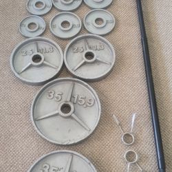 Olympic Weight Plates Bar And Clips