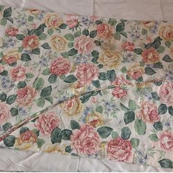 Floral Large Round Tablecloth (New)
