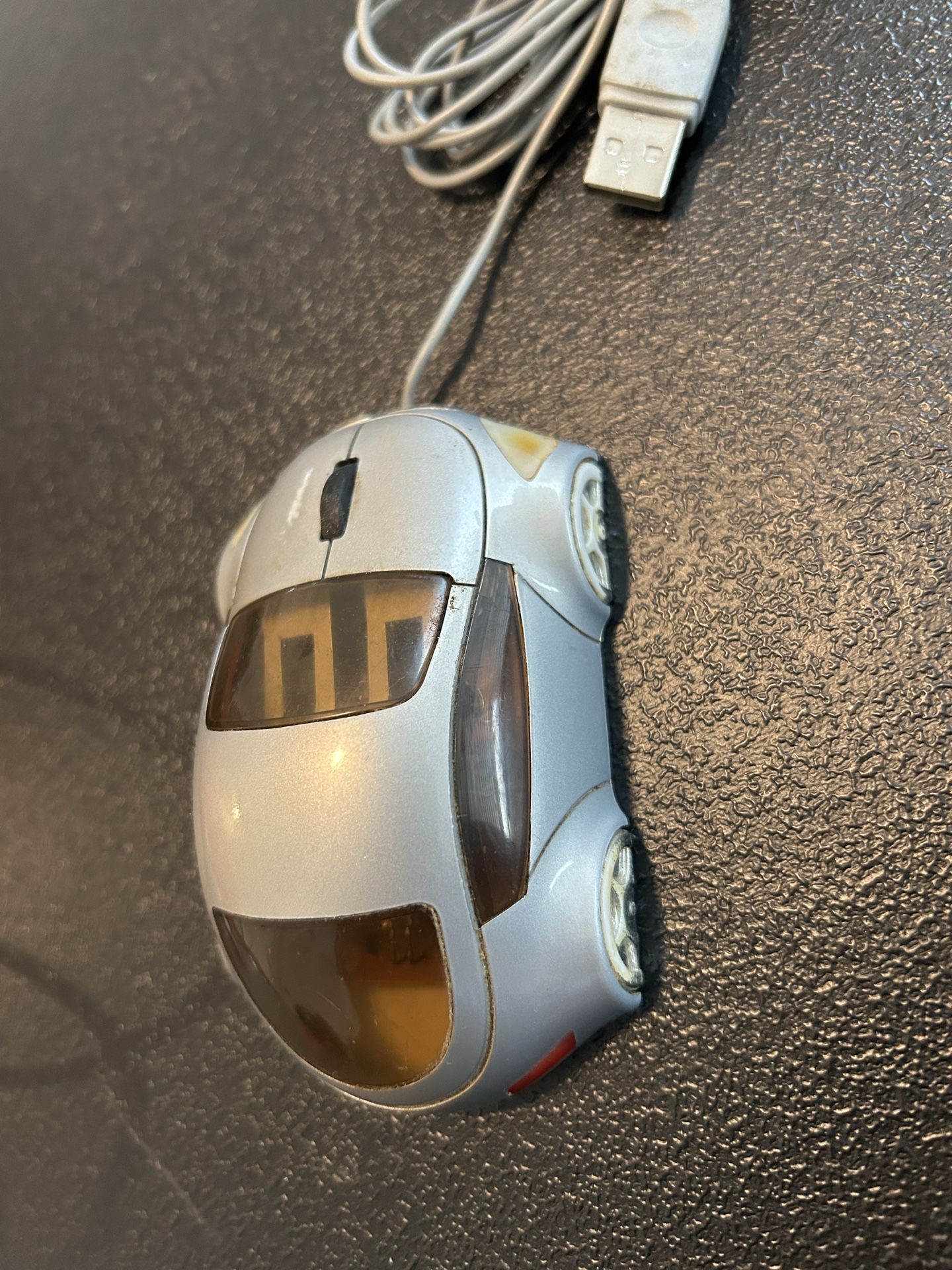 Light Up Blue Car Mouse