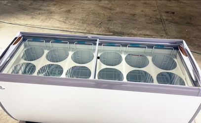 NSF 71 ins Ice Cream Glass Freezer Dipping Cabinet RI-560DC