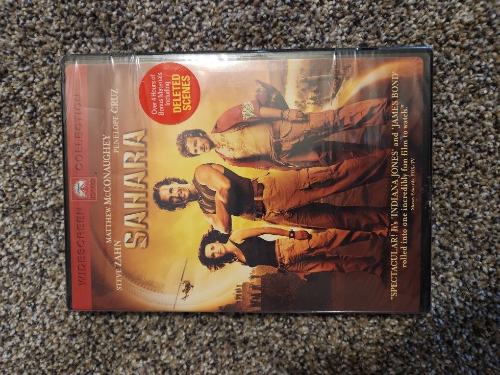 Sahara (DVD, 2005, Widescreen) Matthew McConaughey