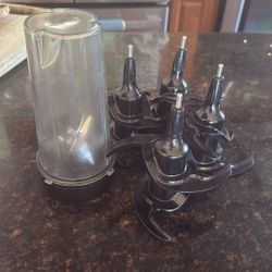Ninja Blender Parts Smoothie Cup And 3 Dough Blade 
