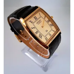 Men's Vintage Seiko Barrel/Tonneau Leather Tank RARE