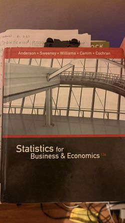 Statistics For Business And Economics 13th Textbook