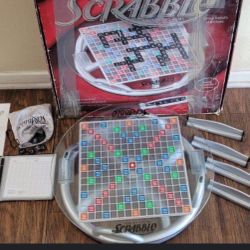 All Pieces Are There, Vintage Limited Edition Spinning Scrabble Board Game