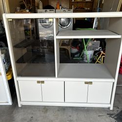 Entertainment Center Turned Into A Bar.