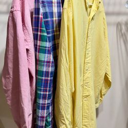 3 Polo Ralph Lauren Size L Long Sleeve Button Up Casual Shirt