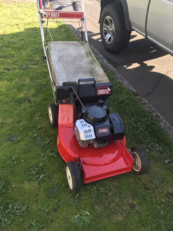 Toro 2 cycle self propelled lawn mower
