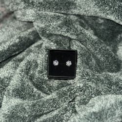 VVS 1, 2 CARAT Moissanite Stud Earrings
