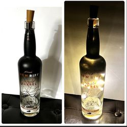New Riff Empty Bourbon Bottle Firefly Lamp