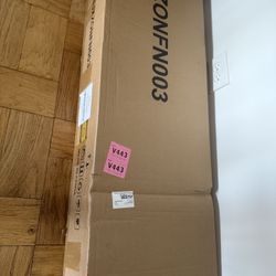 Queen bed frame with headboard (charging outlet included)