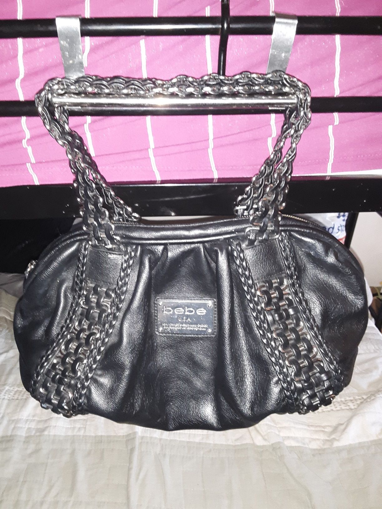 BEBE BLACK PURSE