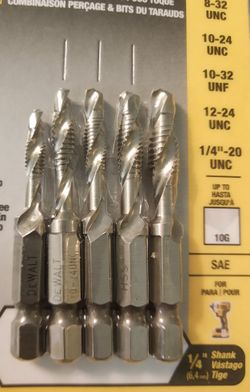 Dewalt combination drill and tap bit clearance