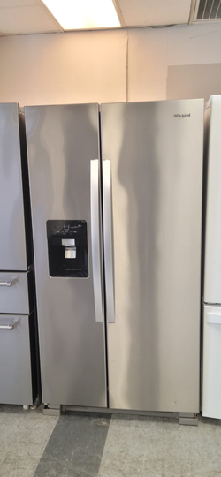 Whirlpool Side‑by‑Side Fridge – Stainless, Ice & Water