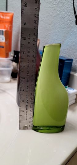Ikea Apple Green Glass Vase