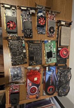 GPU Lot - 17 Graphics Cards + 2 Sound Cards - $350+ Value