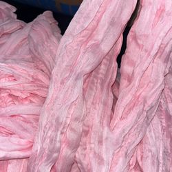 Baby Pink Cheesecloth Table Runners 