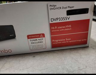 Brand new Philips DVP3355V DVD/VCR Dual Player