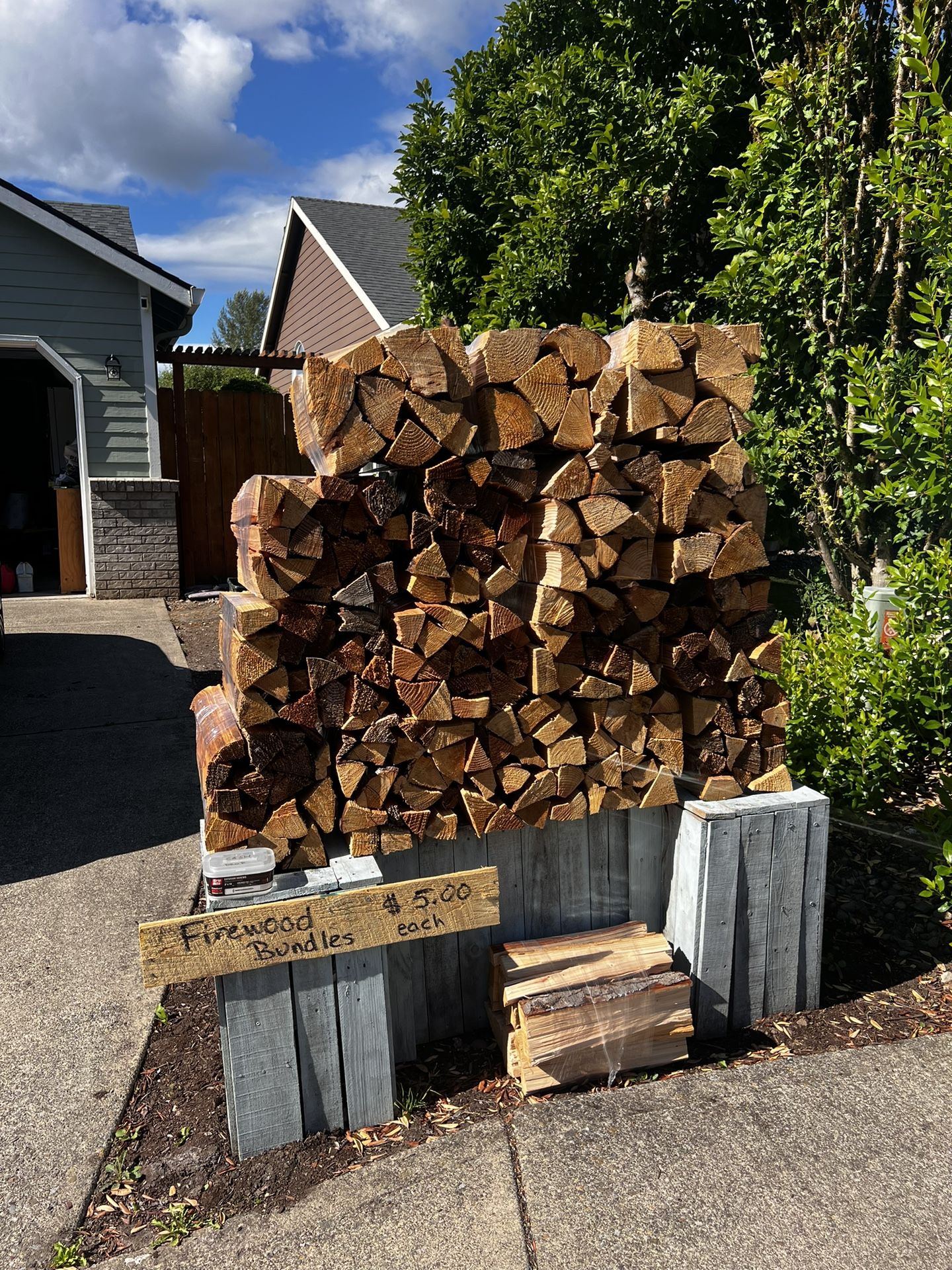 Seasoned Fir Firewood Bundles