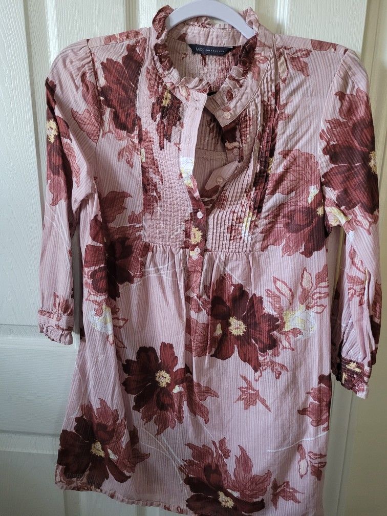 Marks & Spencer Floral Tunic - Size M