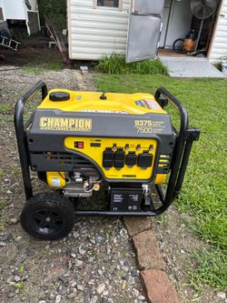 Champion 7500-Watt Portable Generator – Electric Start – Great Condition