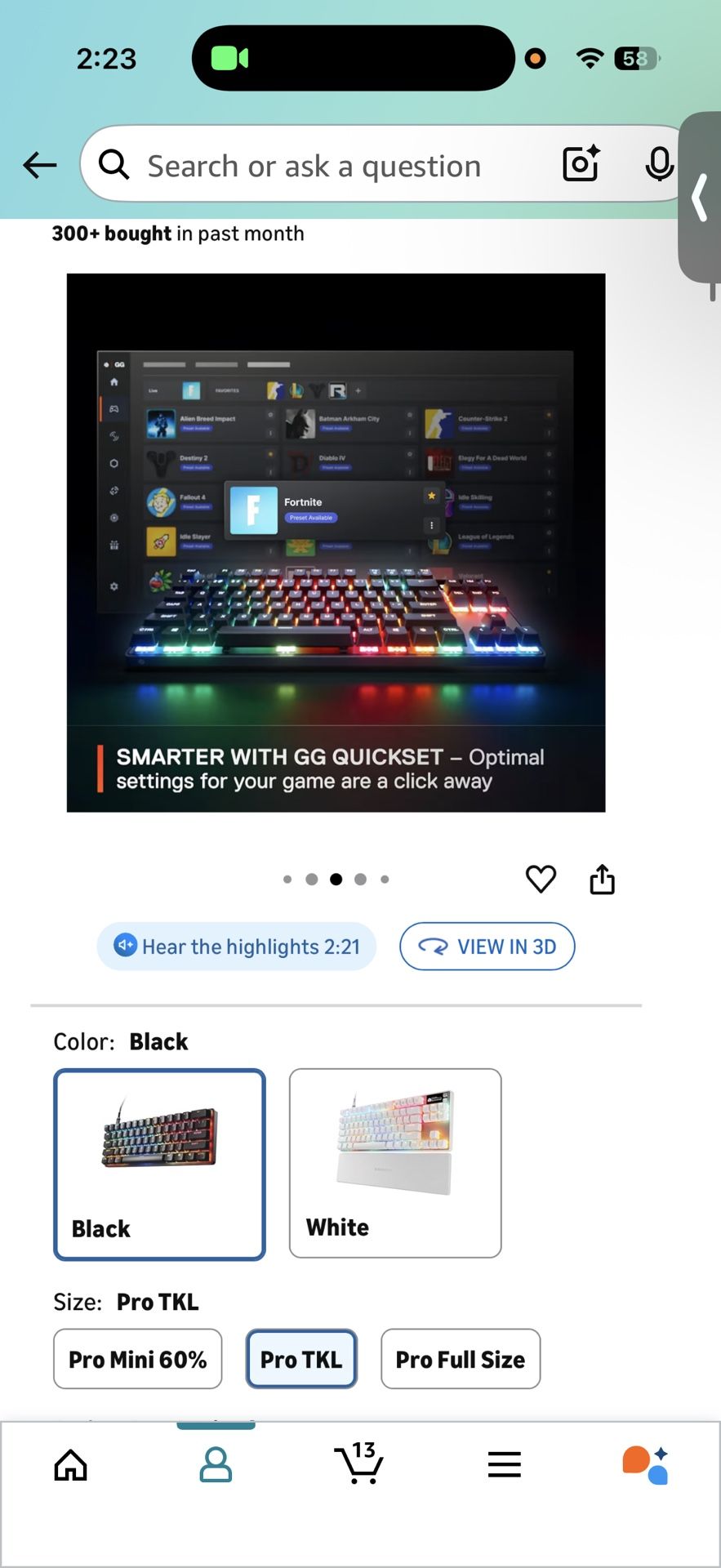 SteelSeries Apex Pro TKL