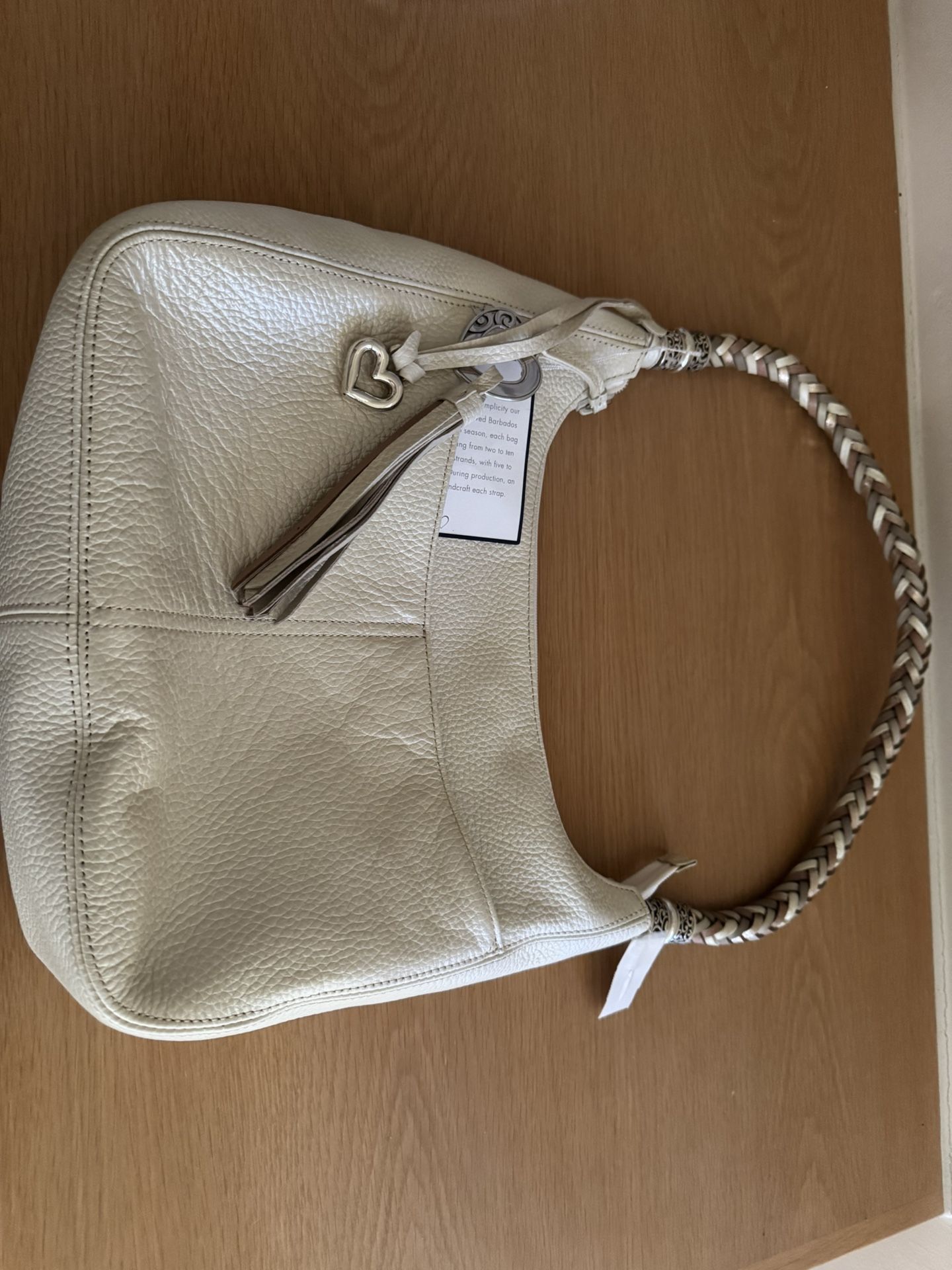 Brighton Barbados Zip Top leather hobo handbag