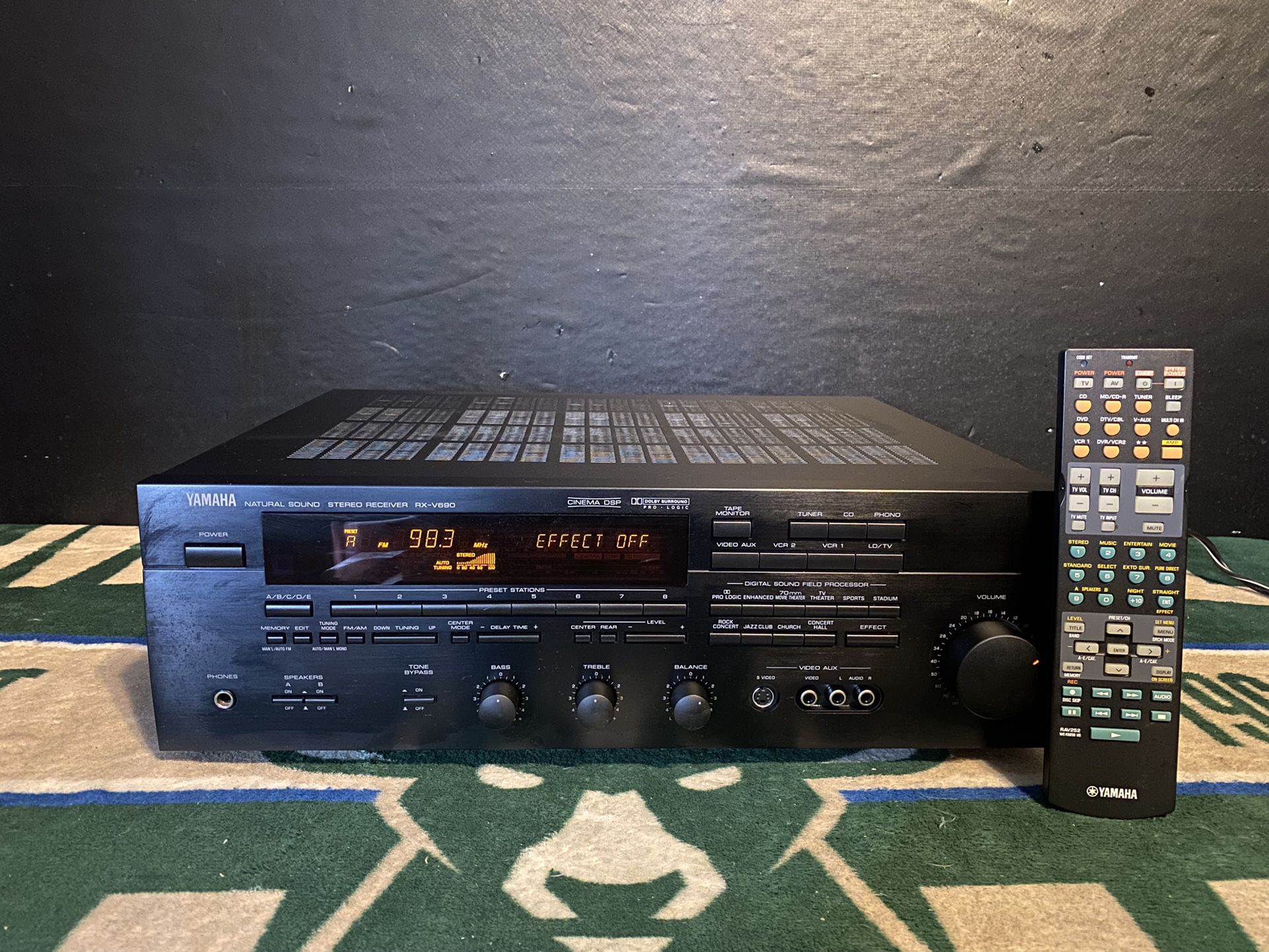 Yamaha RX-V690 5.1-Channel Natural Sound Stereo Receiver. 