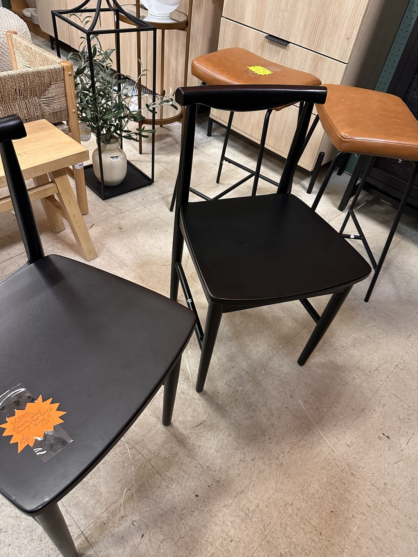 Briscoe Wood Dining Chair Set of NEW and assembled