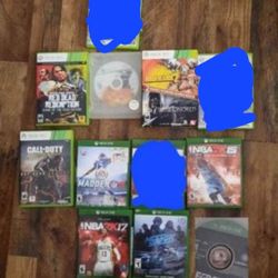 9 Games Lot Xbox 360&XBOX ONE 