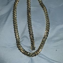 14mm 14k Gold Plated Cuban