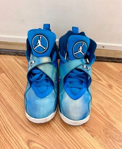 Air Jordan 8 Blue High-Top Sneakers